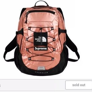 Supreme North face Borealis Rose Gold Backpack